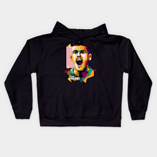 Valdes In Wpap Pop Art Kids Hoodie